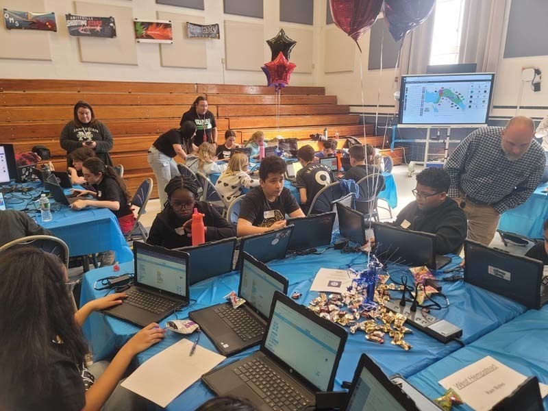 West Hempstead Secondary School’s Ram Bytes team earned third place during a recent regional hackathon held at Hauppauge Middle School. 