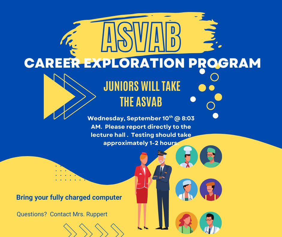 Juniors to take ASVAB