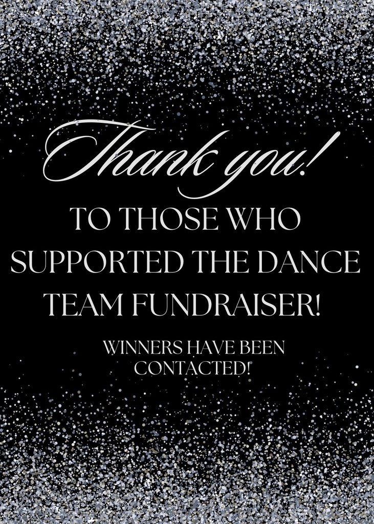 dance team fundraiser winners have been contacted
