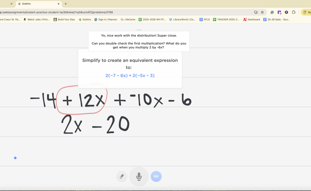 Goblins math screenshot