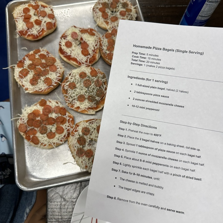 Pizza Bagels and Recipe