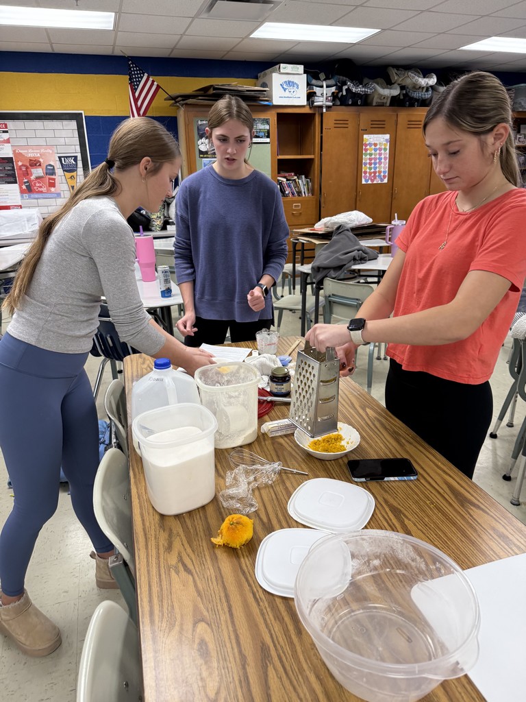 Spanish II prepping pan de muerto