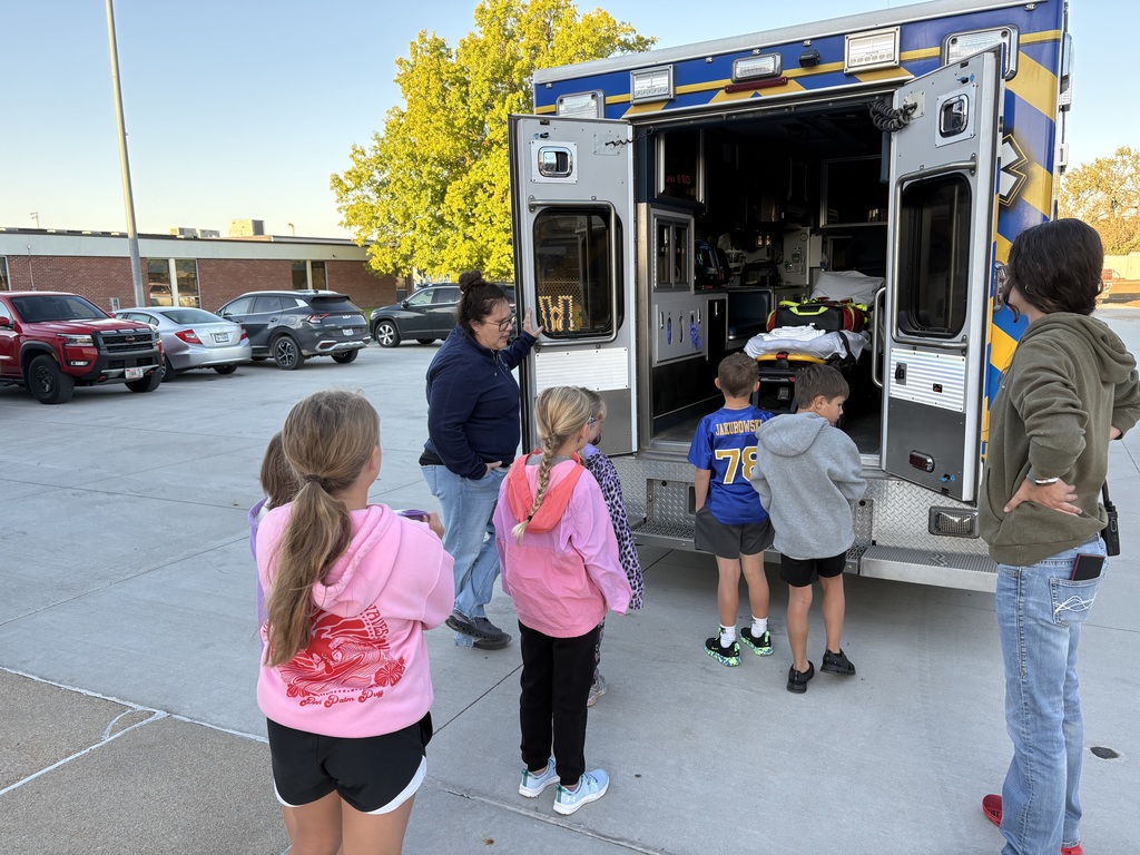 looking at an ambulance