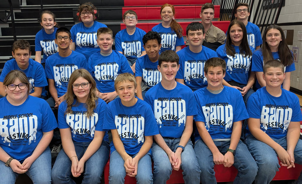 Junior High Band students at the Ainsworth Middle School Band Festival on Monday, November 3rd.