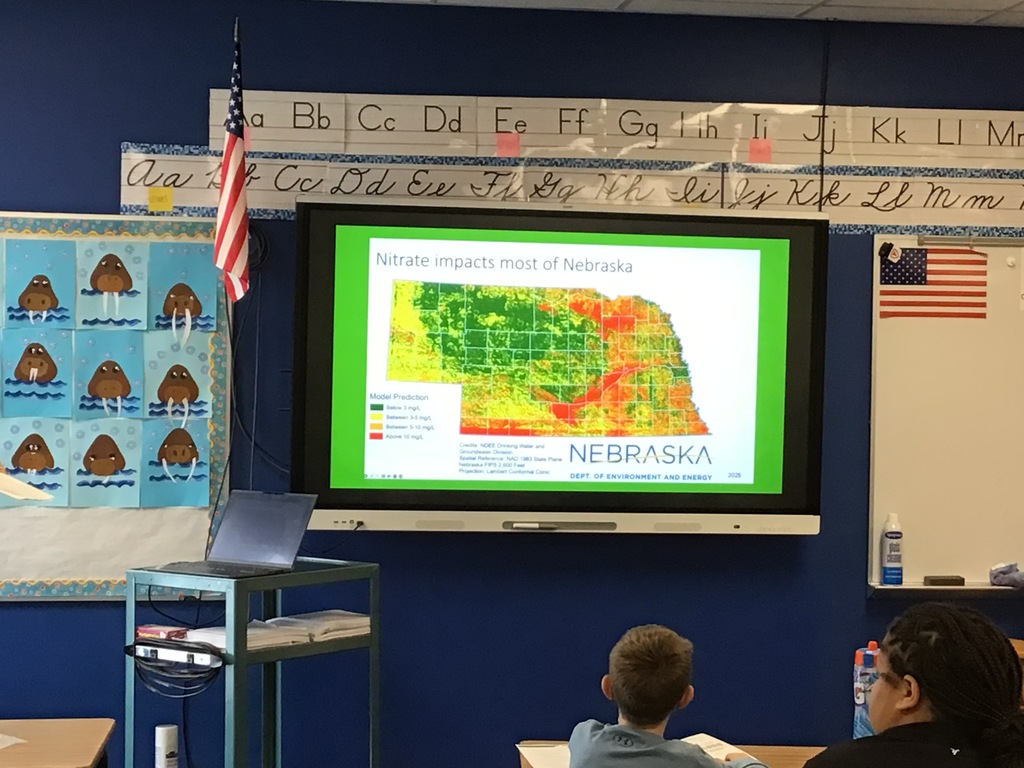 Testing water samples.