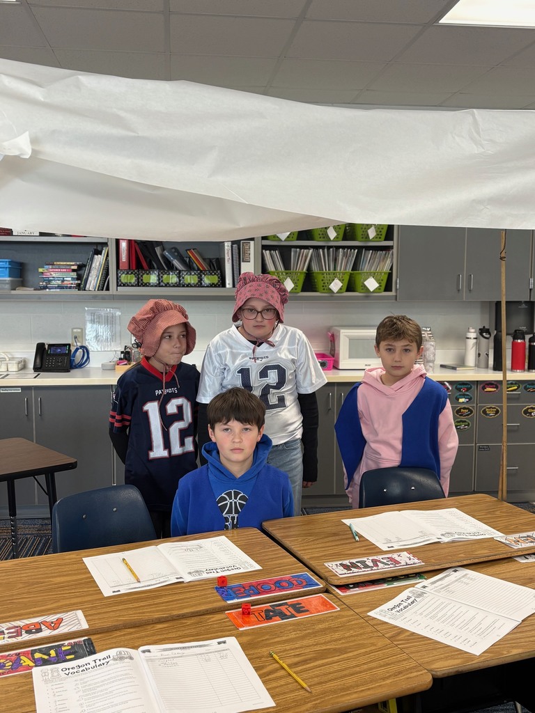 4th graders have been busy traveling The Oregon Trail! Through hands - on activities and teamwork, students got to simulate what life was like for pioneers-making choices, facing challenges, and learning how tough the journey west really was!