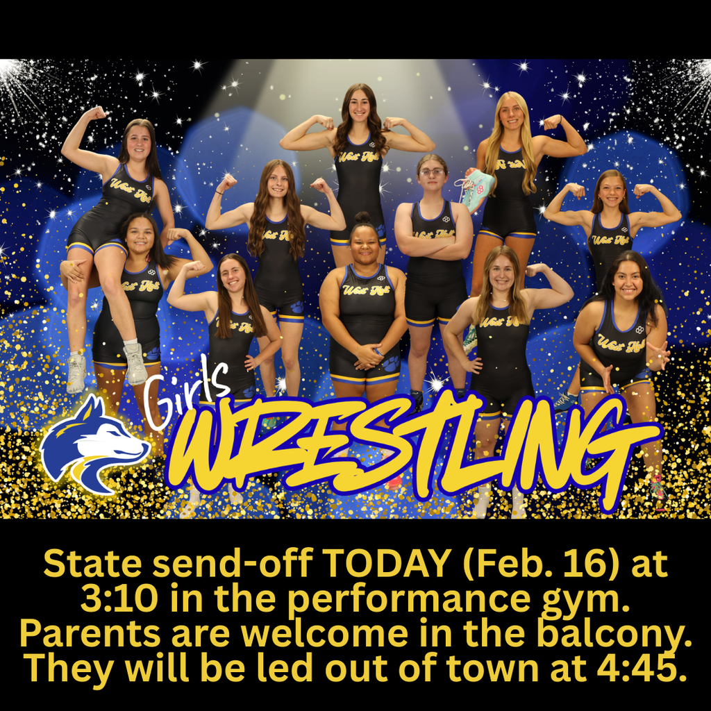 Girls wrestling send-off