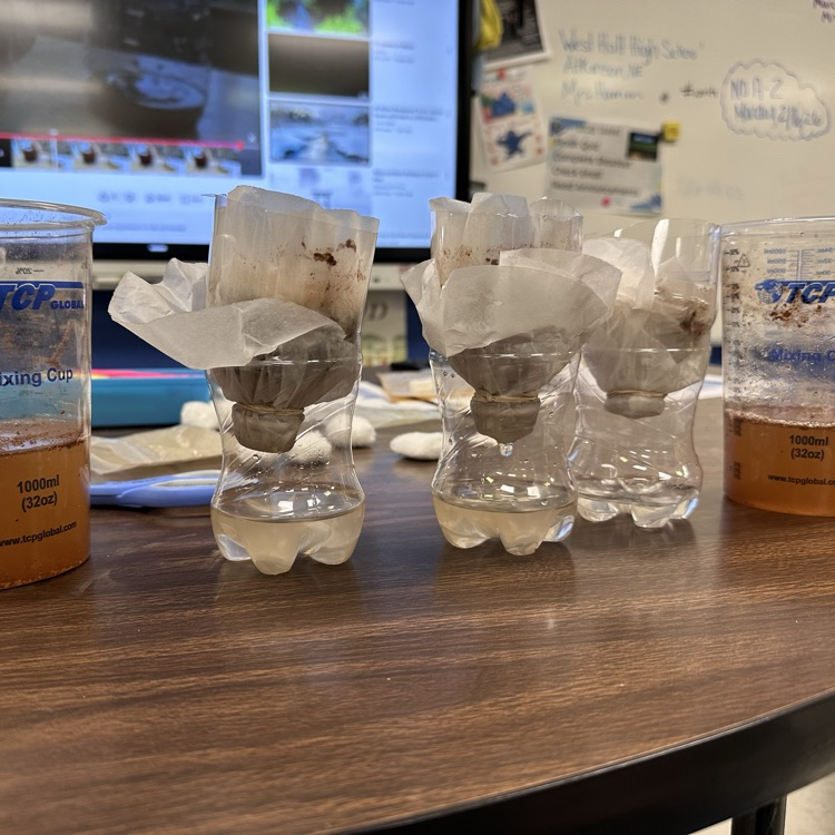 Water filters testing turbidity