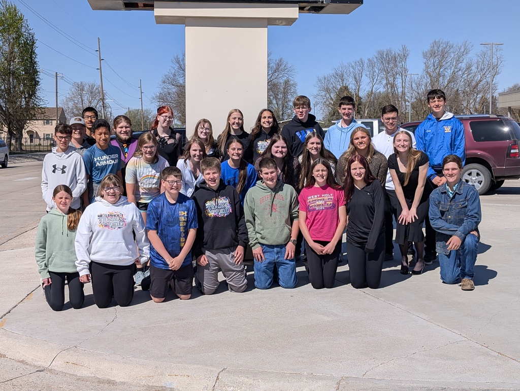 West Holt students at O'Neill High School for District Music Contest