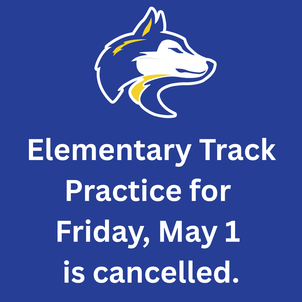 May 1 - Youth Track cancelled