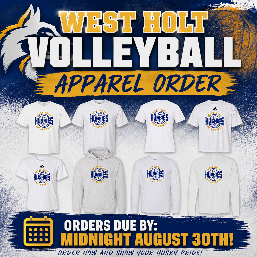 West Holt VB apparel order