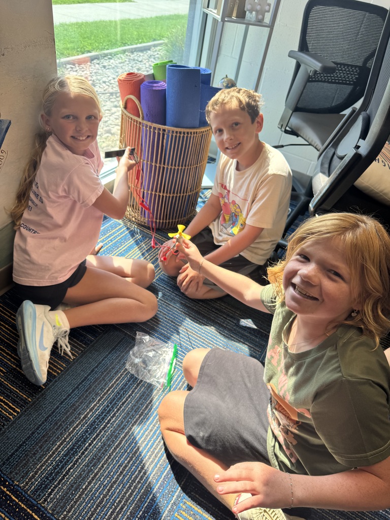 Students created wind turbines.