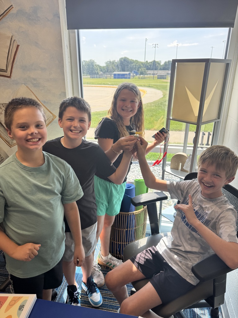 Students created wind turbines.