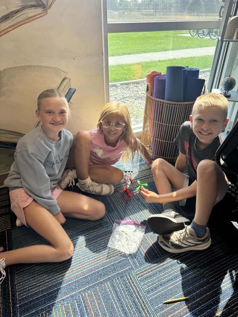 Students created wind turbines.