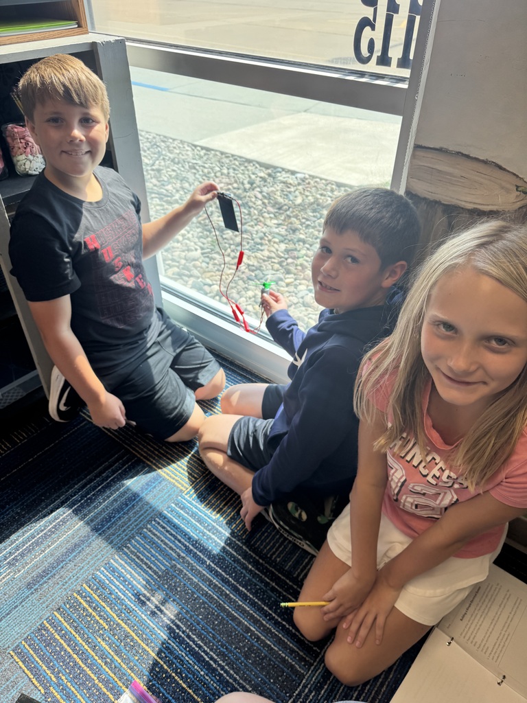 Students created wind turbines.