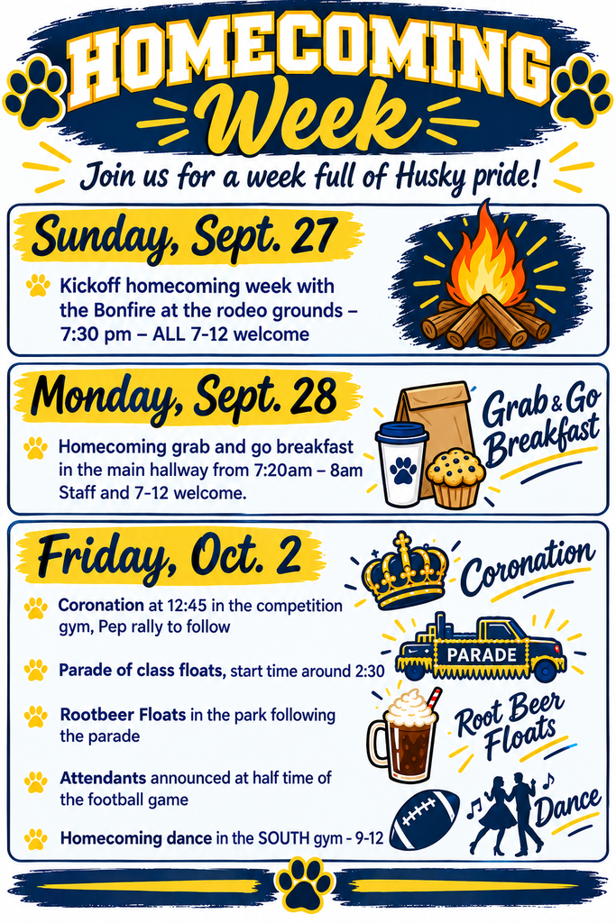 Homecoming schedule of events 
