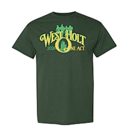Front of One Act T-shirt