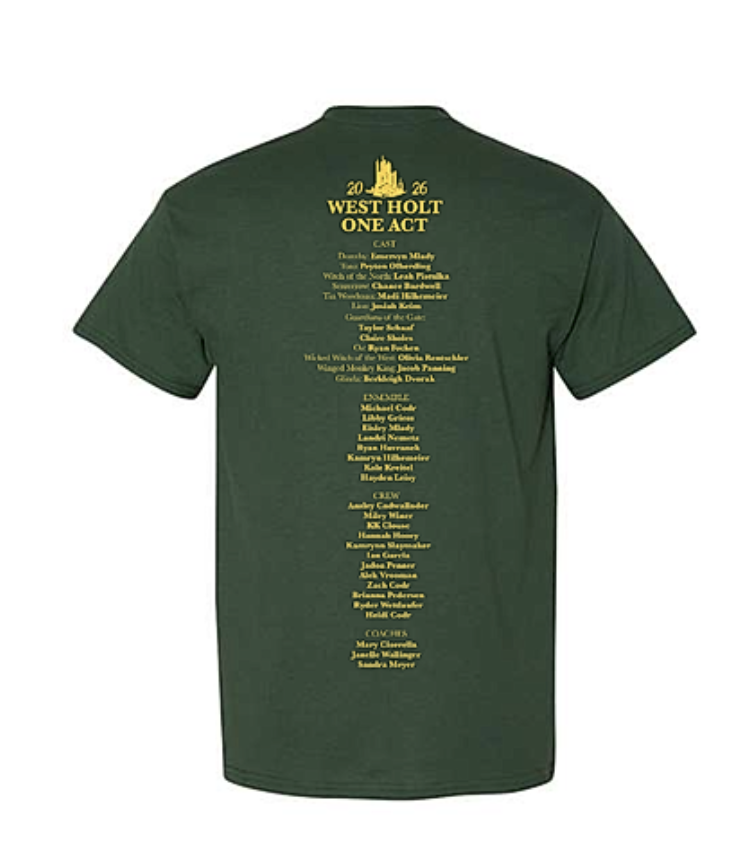 Back of One Act T-Shirt
