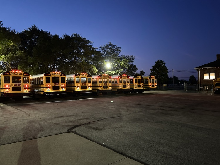line of bus drivers 