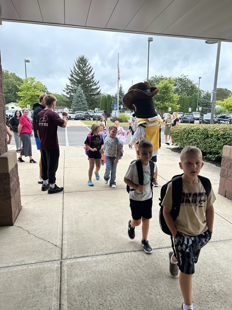 students off bus