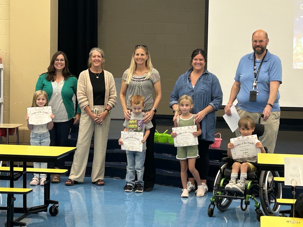 Kindergarten Student Leaders of the Month