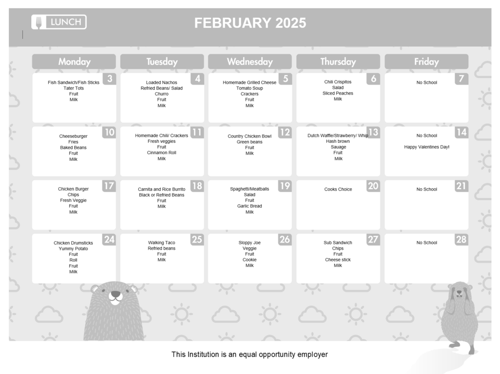 School Lunch Menu