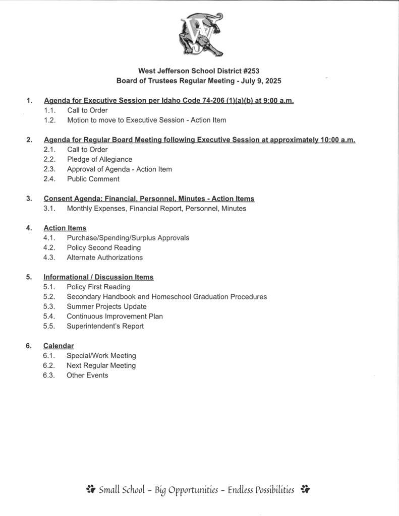 Regular Board Meeting