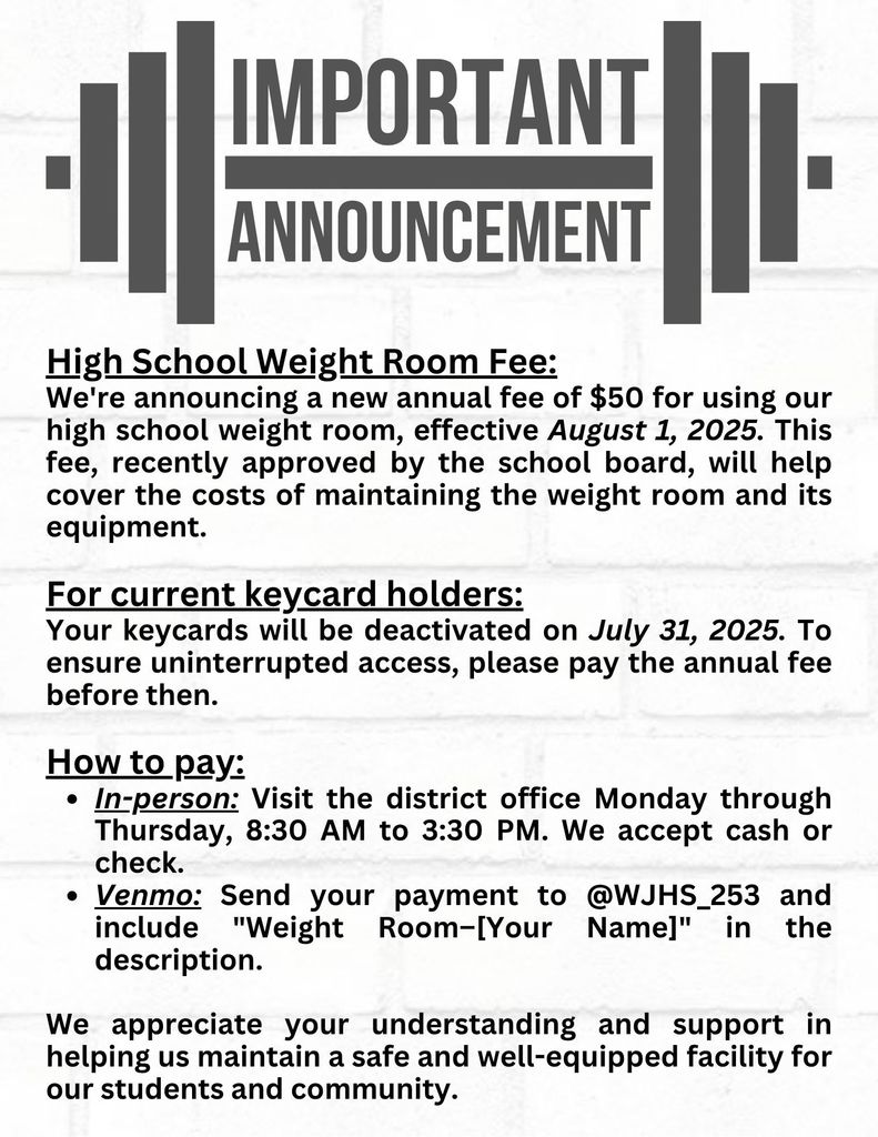 Announcement