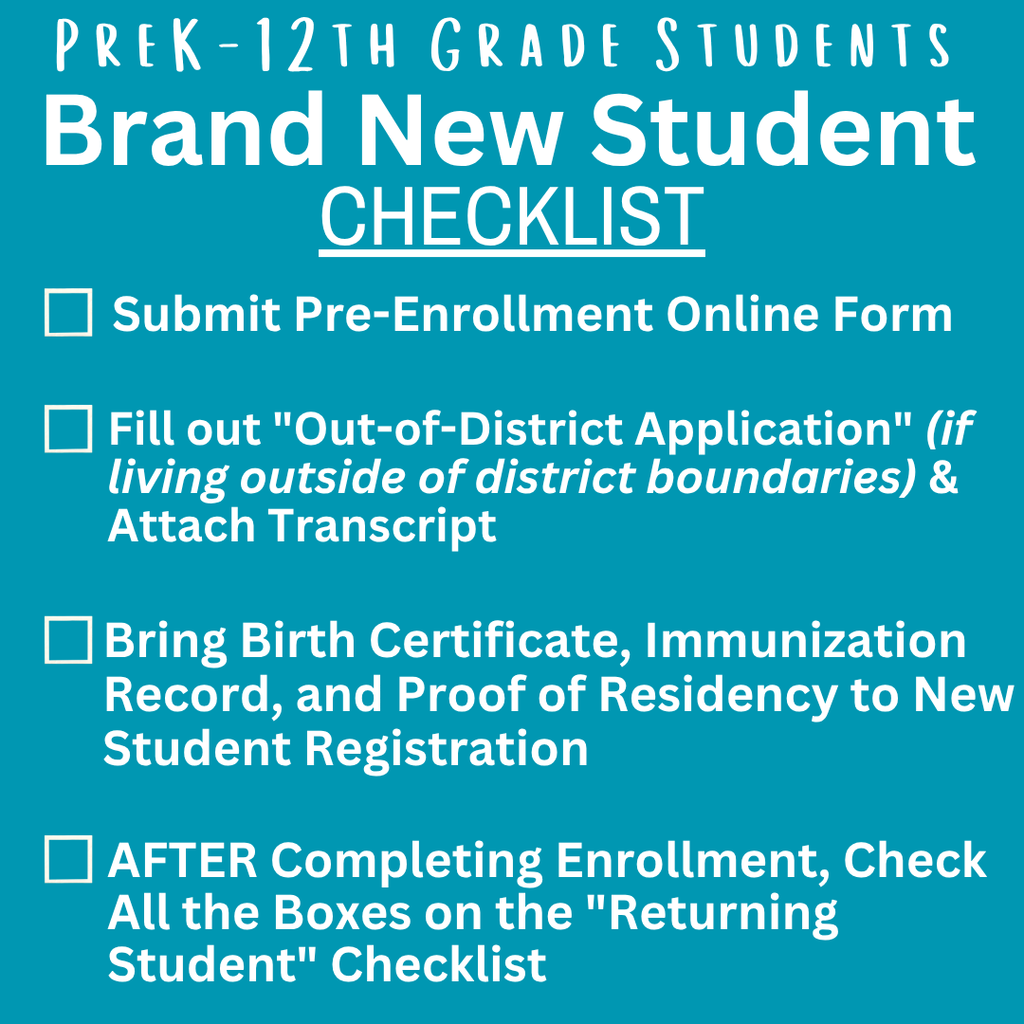 New Student Checklist