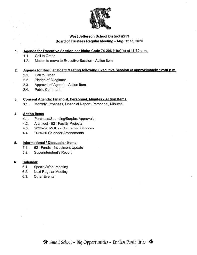 Regular Board Meeting