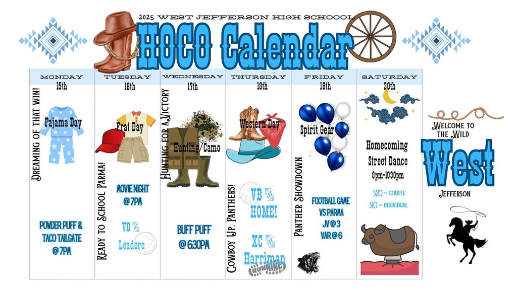 HOCO Schedule 2025