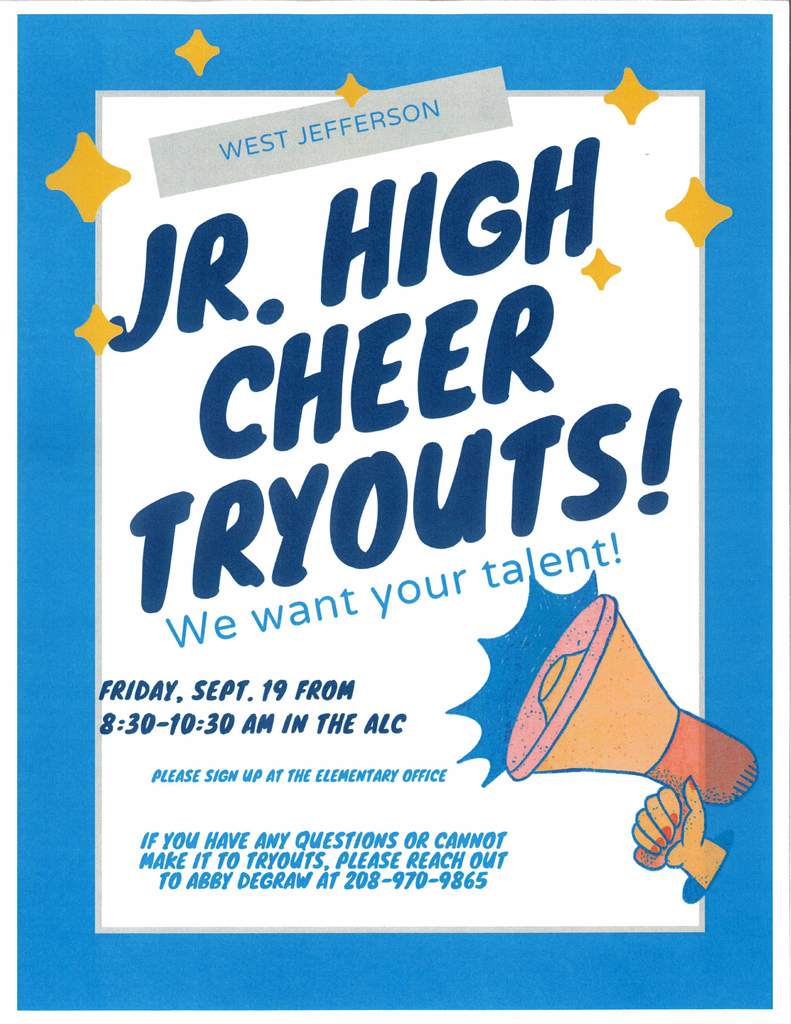 JH Cheer Tryouts