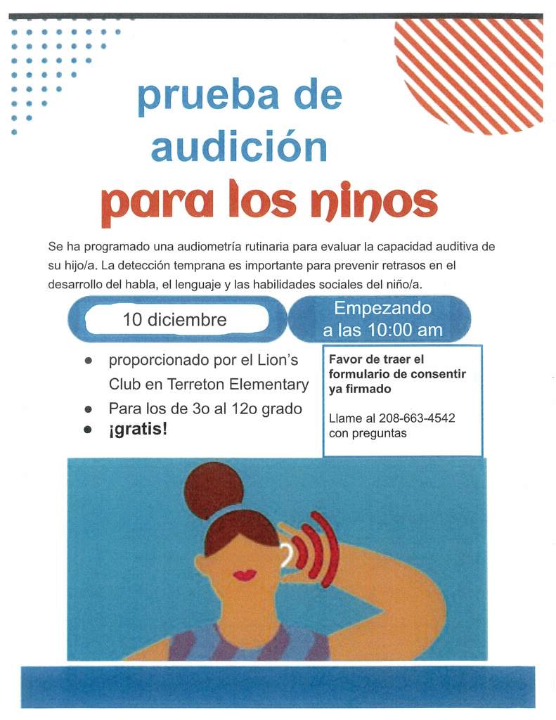 Hearing Screening Consent Form - Spanish