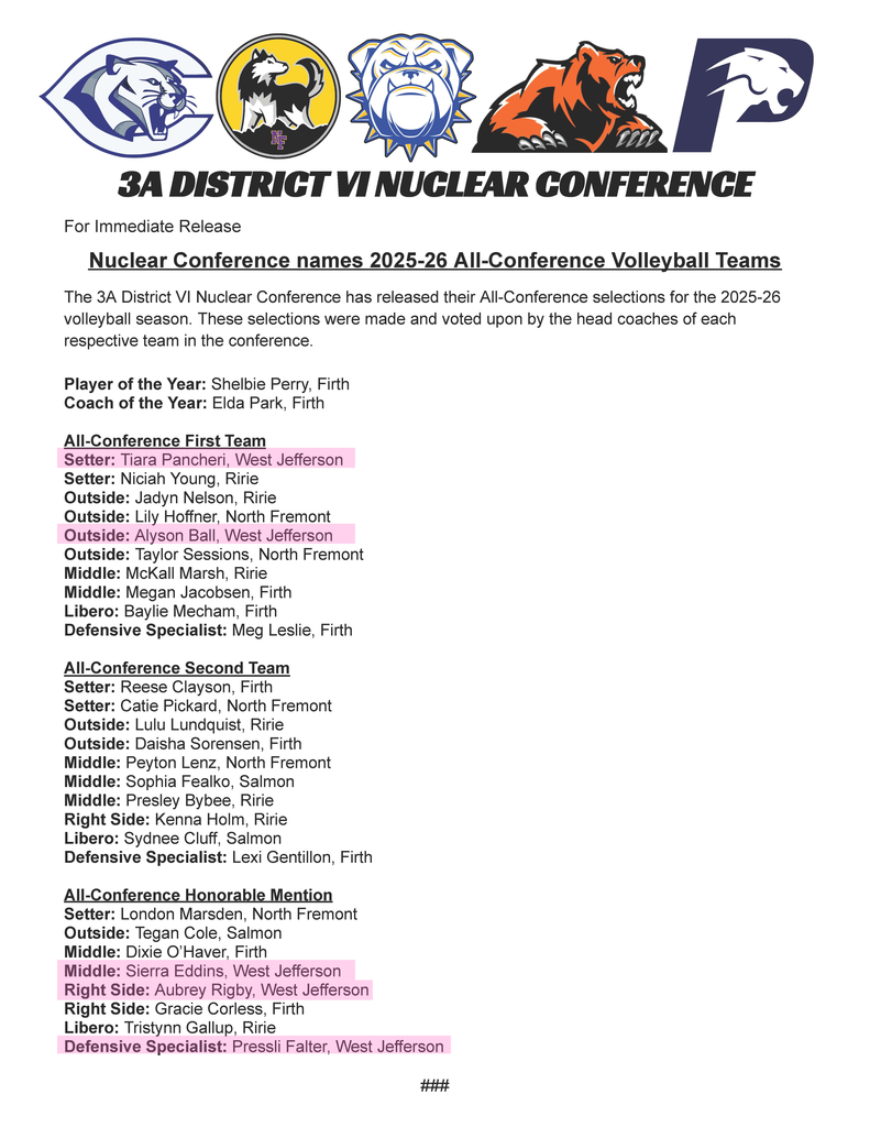 All-Conference Volleyball