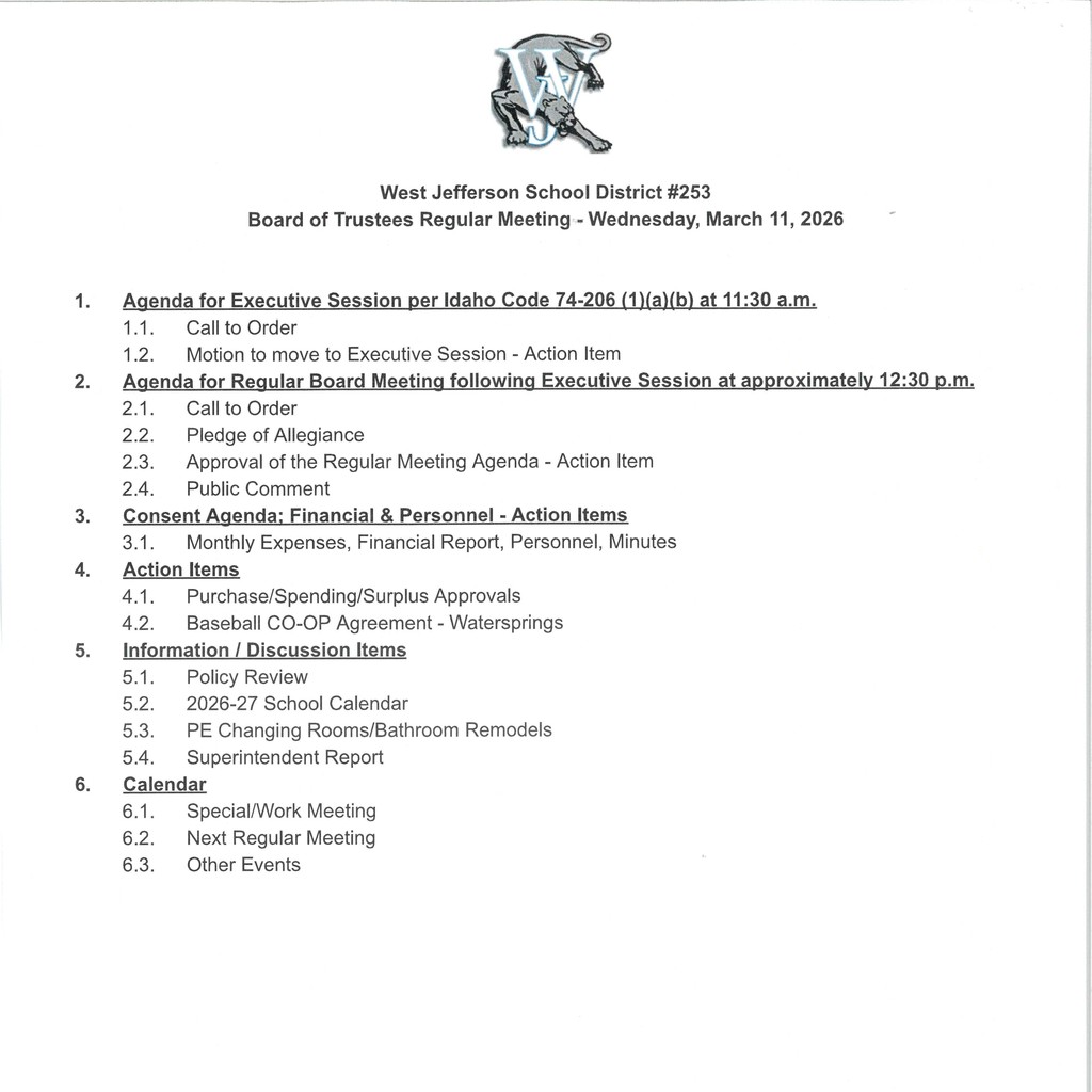 Regular Board Meeting