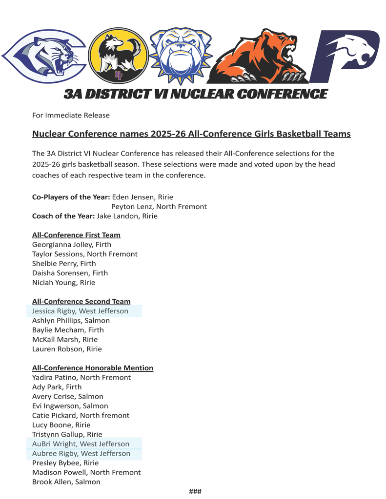 All Conference Girls