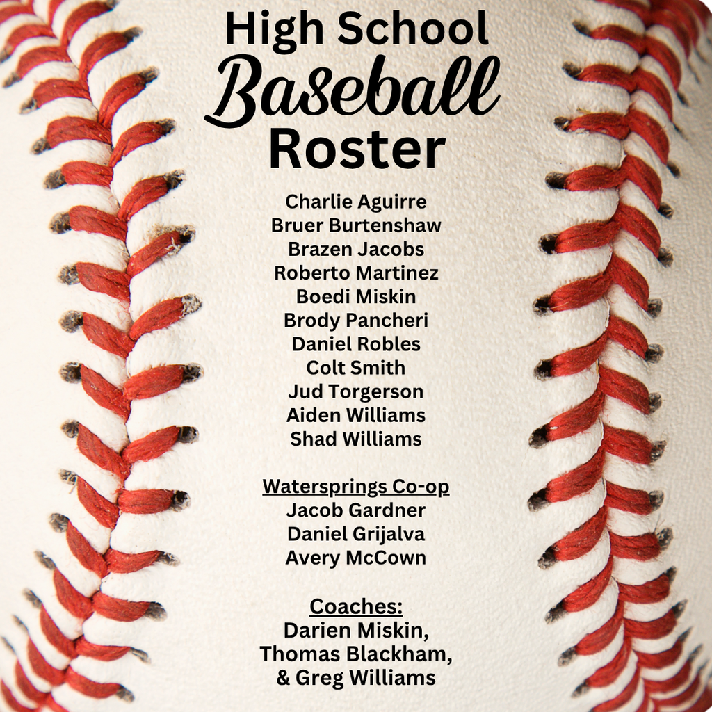 2026 Baseball Roster