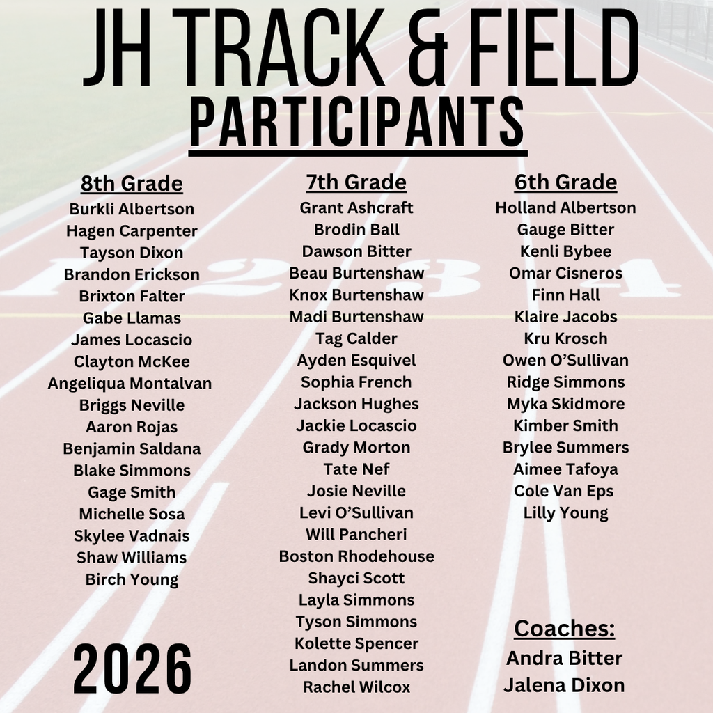 2026 Track Roster