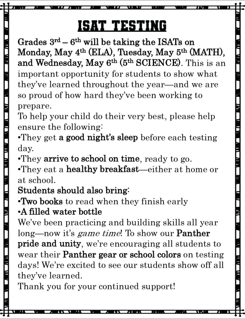 Elementary ISAT Testing