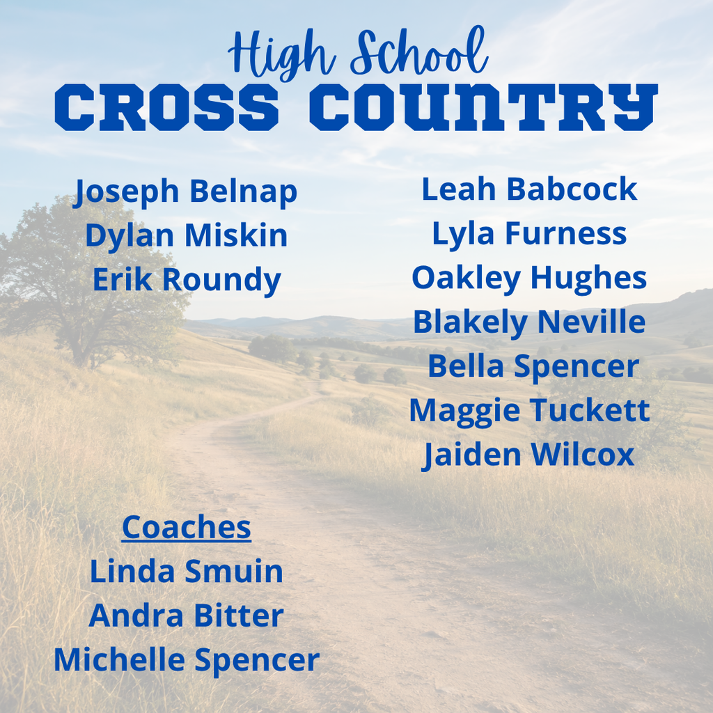 HS Cross Country Roster