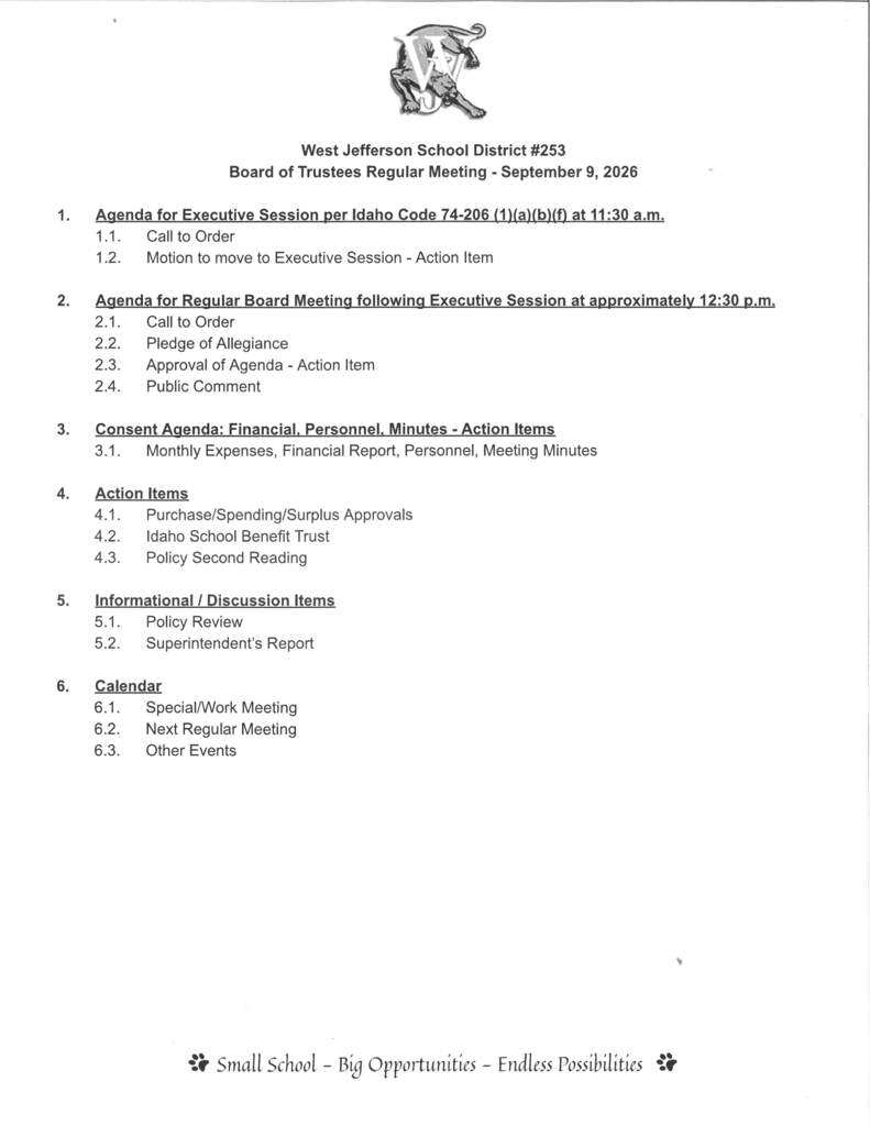 Regular Board Meeting