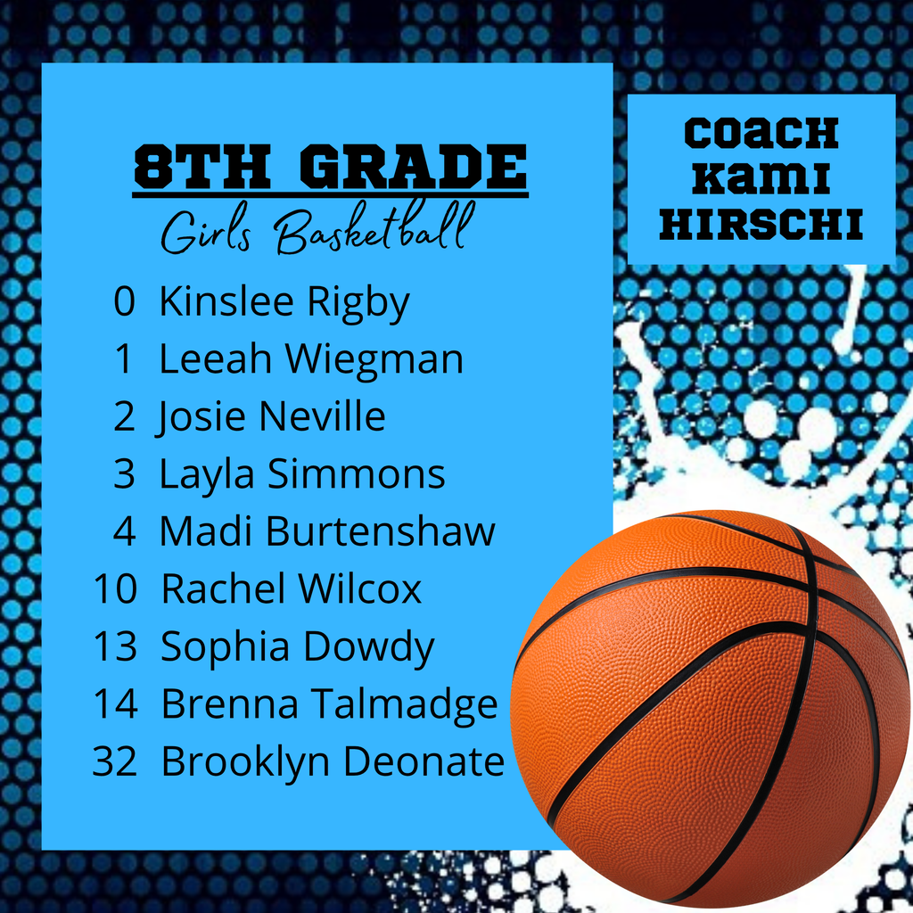 8th Grade Girls Basketball Roster