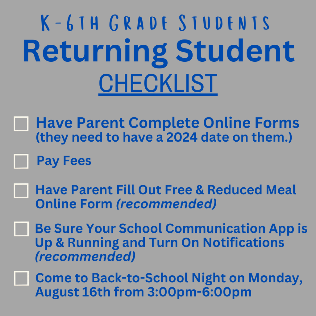 Returning Students