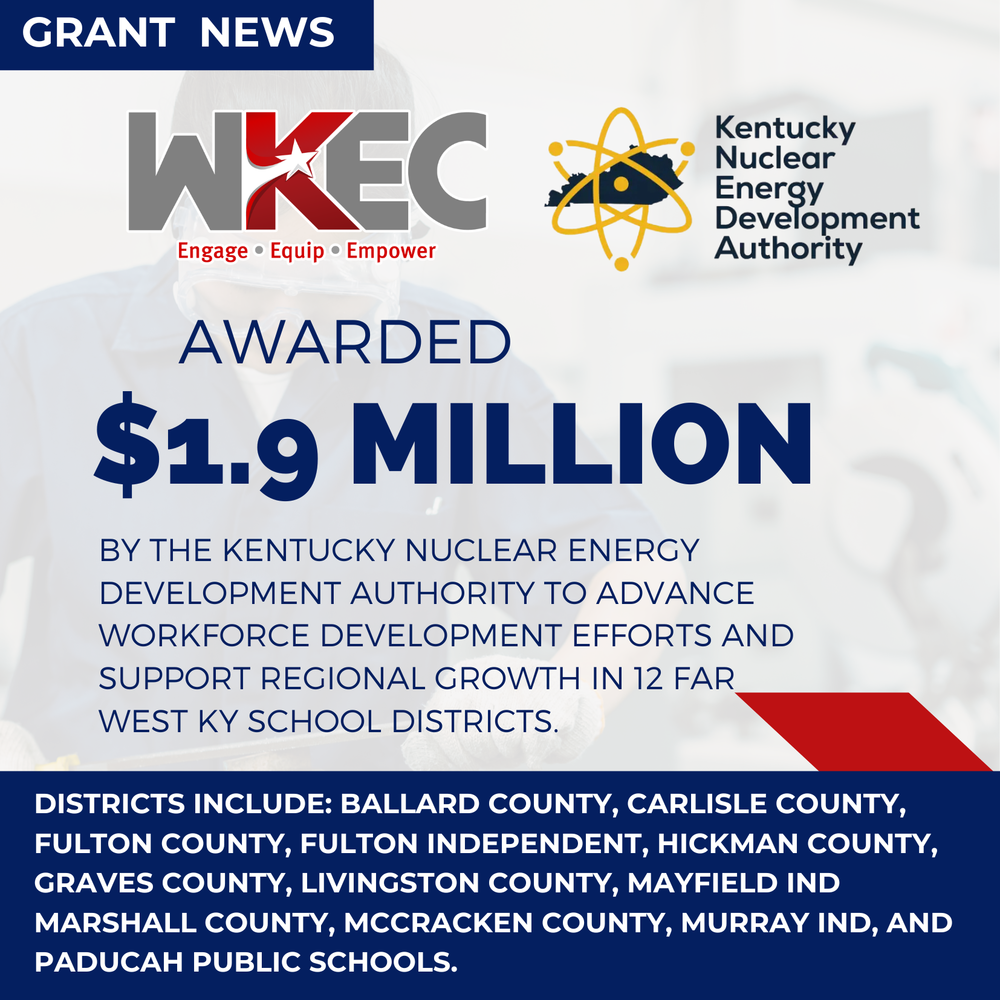 grant award of $1.9 million granted to WKEC through the KNEDA