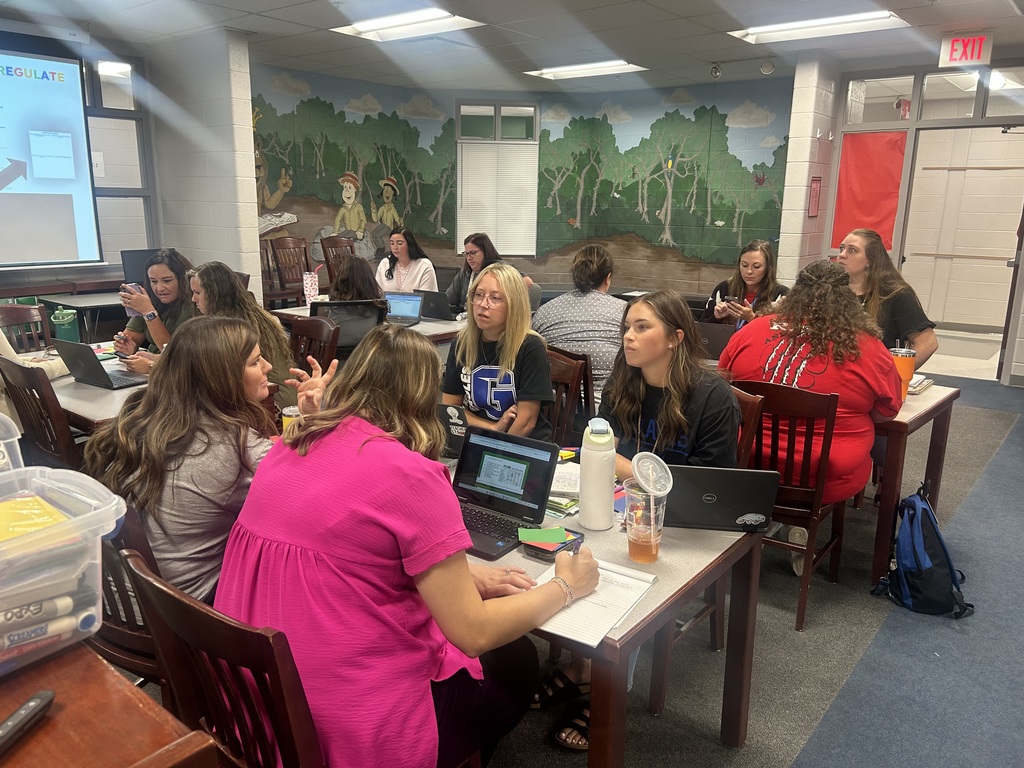 teachers at a table