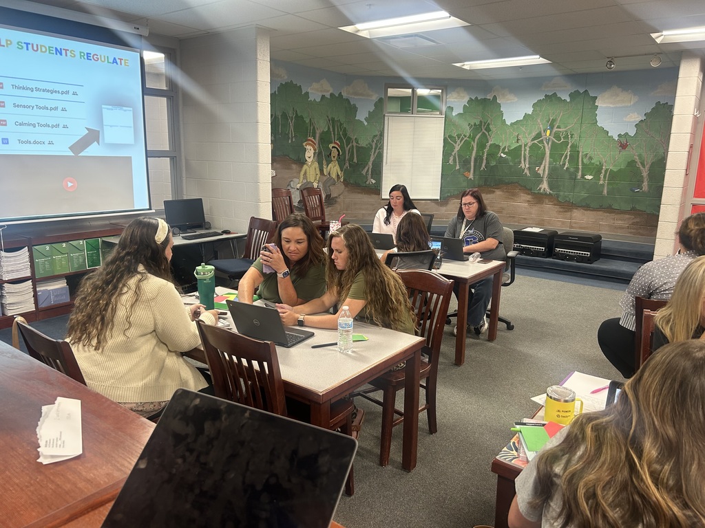 teachers at a table