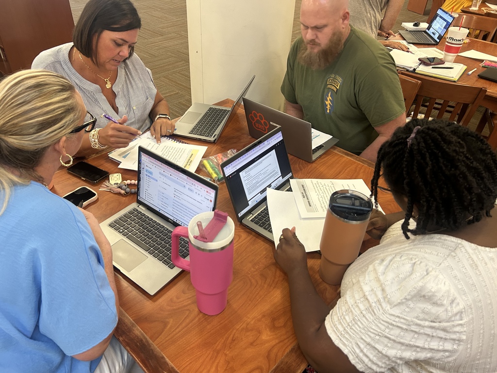teachers at a table