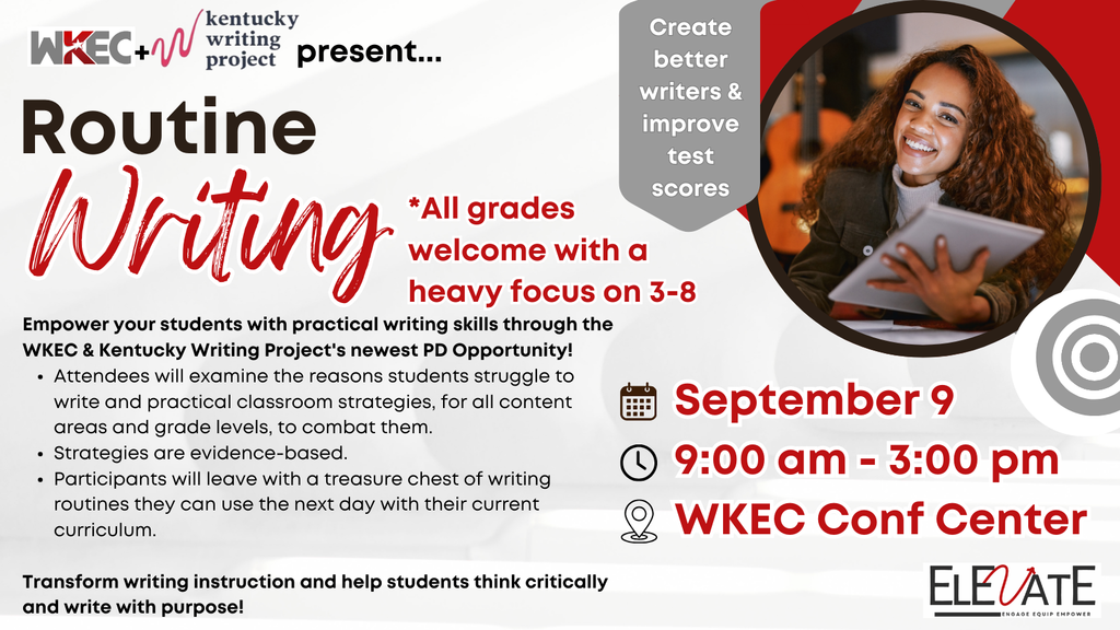 routine writing flyer
