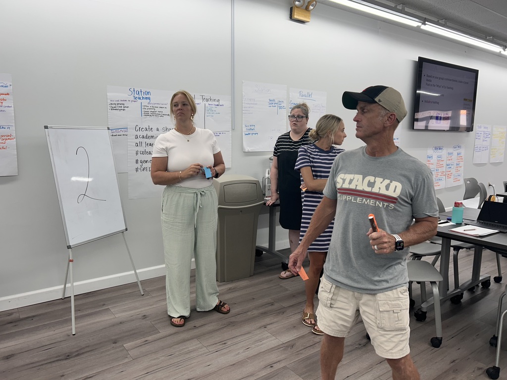 people standing in a room collaborating