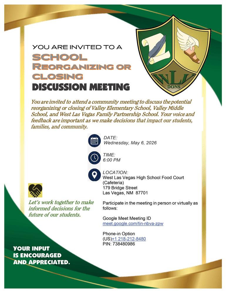 5-7-26 School Reorganizing or Closing Discussion Meeting